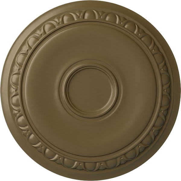 Ekena Millwork Caputo Ceiling Medallion (Fits Canopies up to 6"), Hand-Painted Mississippi Mud, 24 1/4"OD x 1 1/2"P CM24CAMMF - main